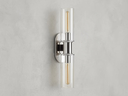 Harrlin Double Sconce in Clear