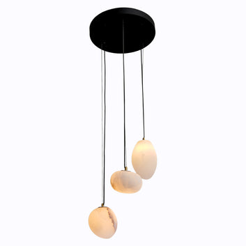 Alabaster Natural Stone Pendant, Creative Pendant Light