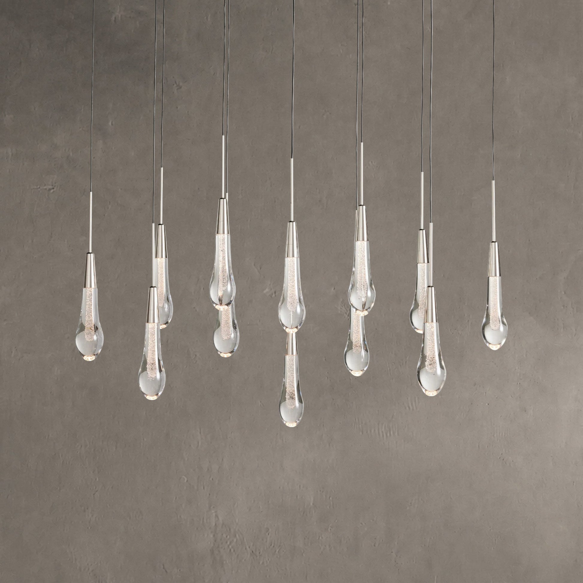 Soltaire Linear Chandelier 37" 50" 60" 70" 87" 120" | Lamer Lighting (3)