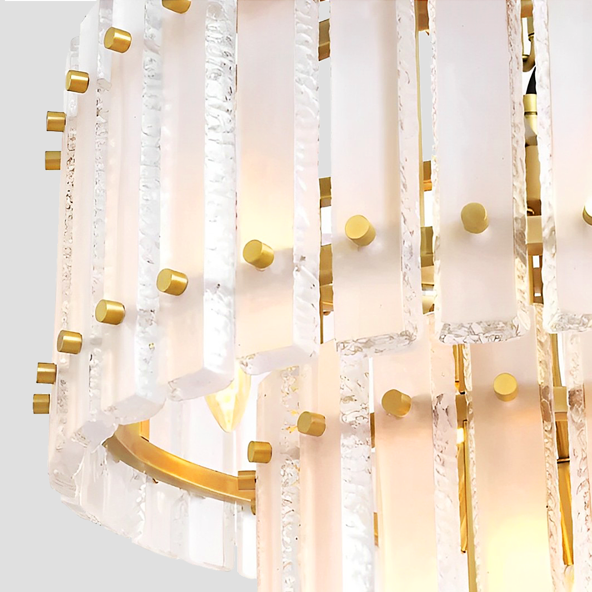 Lamer Lighting Grandeur Radiance 2-Tier Glass Chandelier - Background Shot