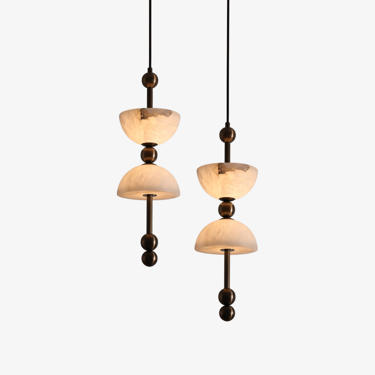 Duo Alabaster Pendant Lamp