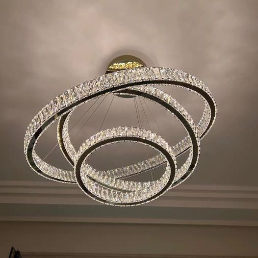 Lamer Lighting Radiant Aura Round LED Chandelier - Background Shot