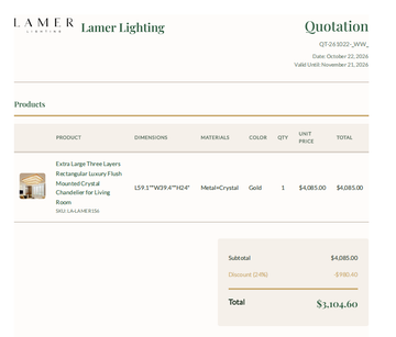 invoice to Nadir