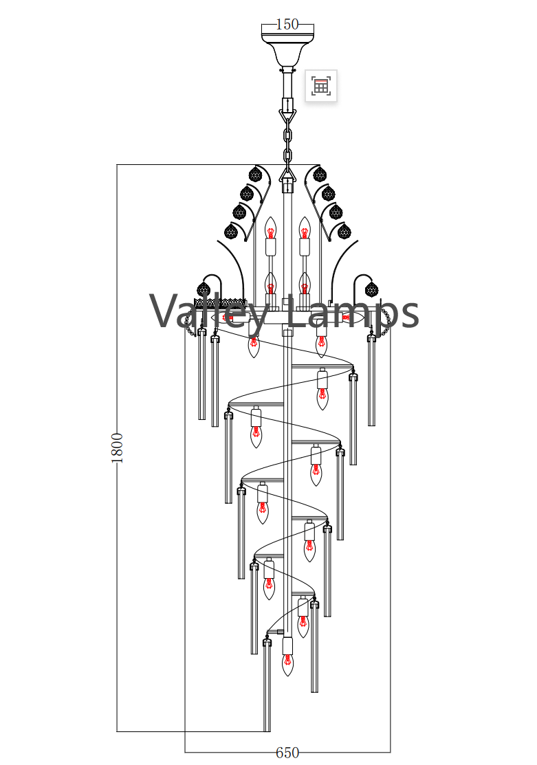Lamer Lighting Grand Lumina K9 Crystal Chandelier - American ballroom or formal entertaining space