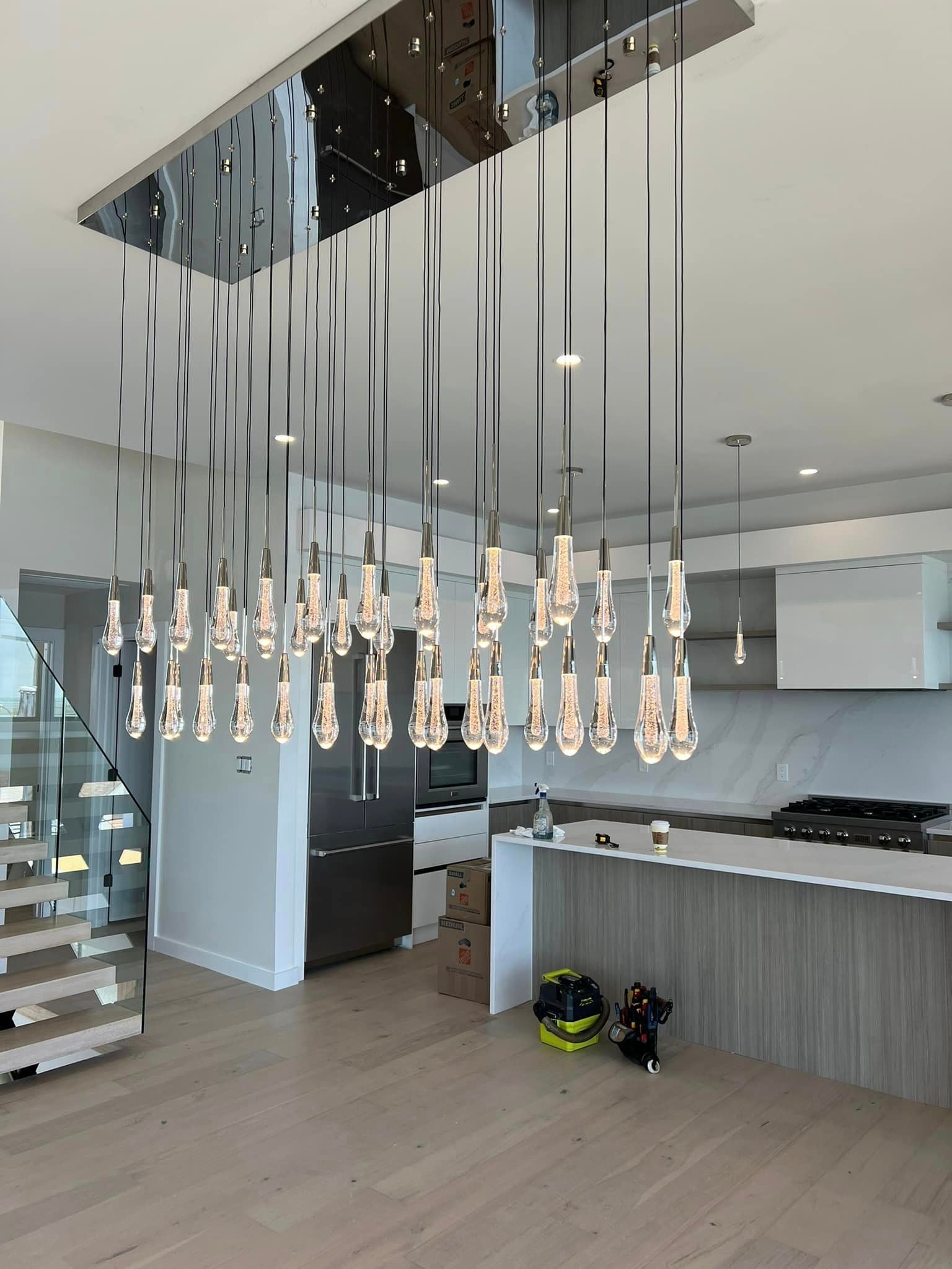 Soltaire Linear Chandelier 37" 50" 60" 70" 87" 120" | Lamer Lighting (54)