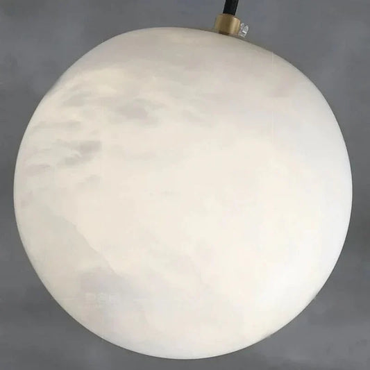 Modern Alabaster 1-Light Pendant Light, 5 inch
