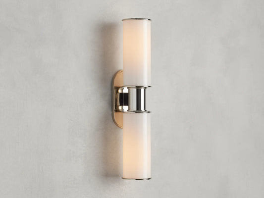 Harrlin Double Sconce in Milk