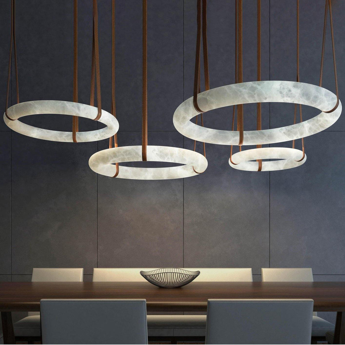 Halo Alabaster Pendant Alabaster Chandelier
