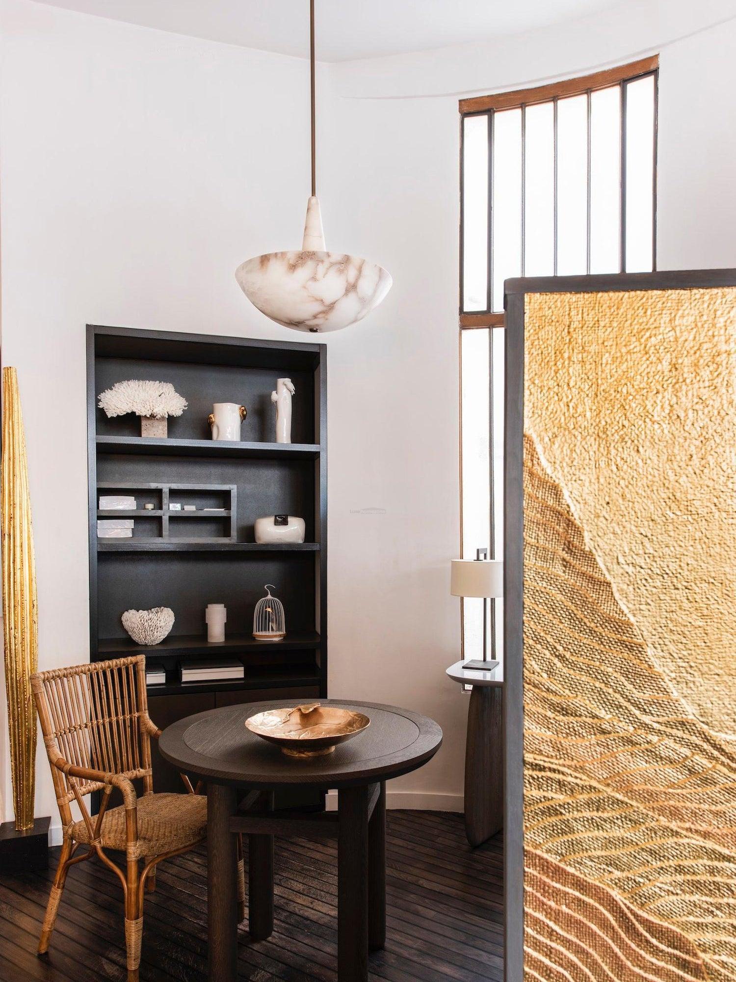 Domus Alabaster Round Chandelier - Melin Lamps