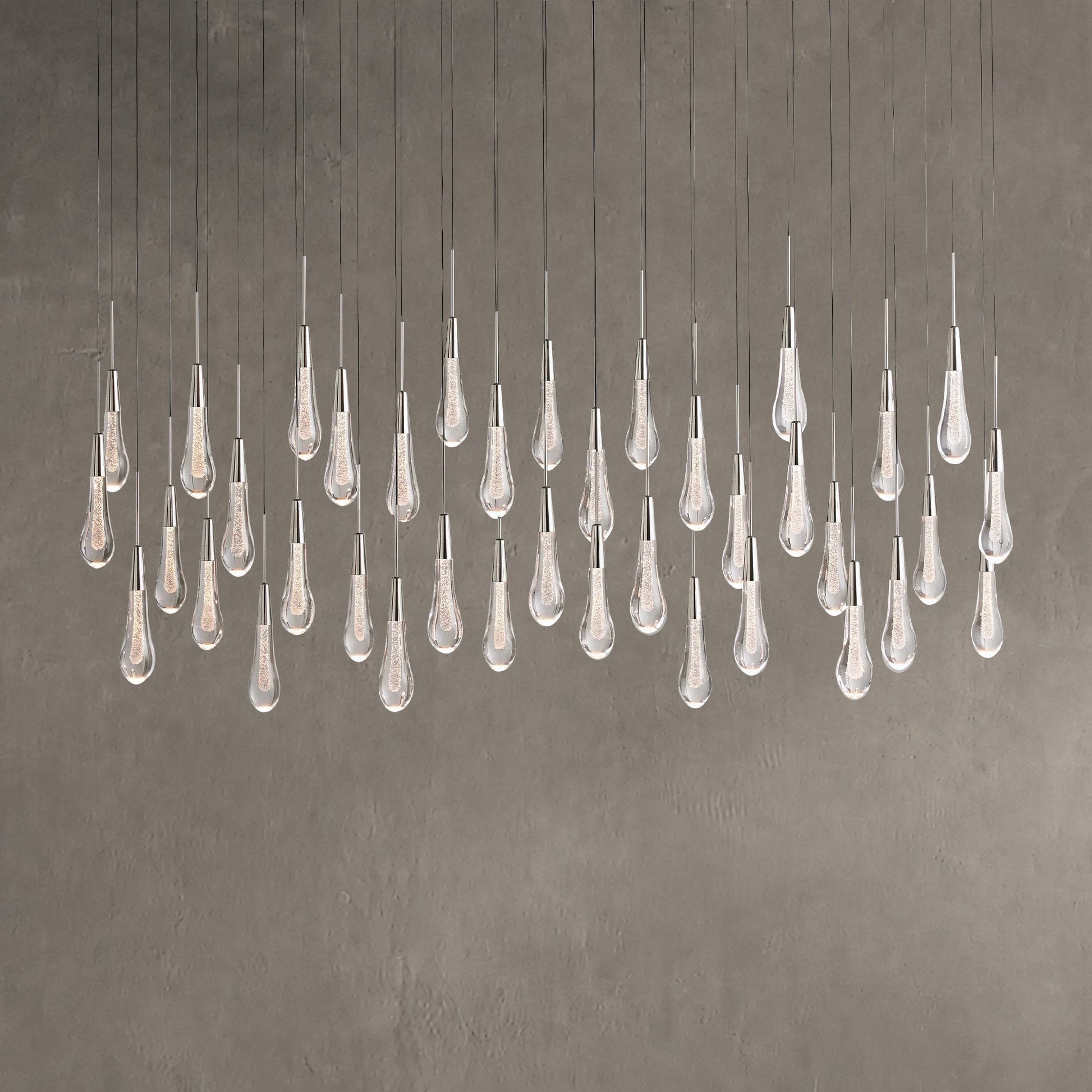 Soltaire Linear Chandelier 37" 50" 60" 70" 87" 120" | Lamer Lighting (14)