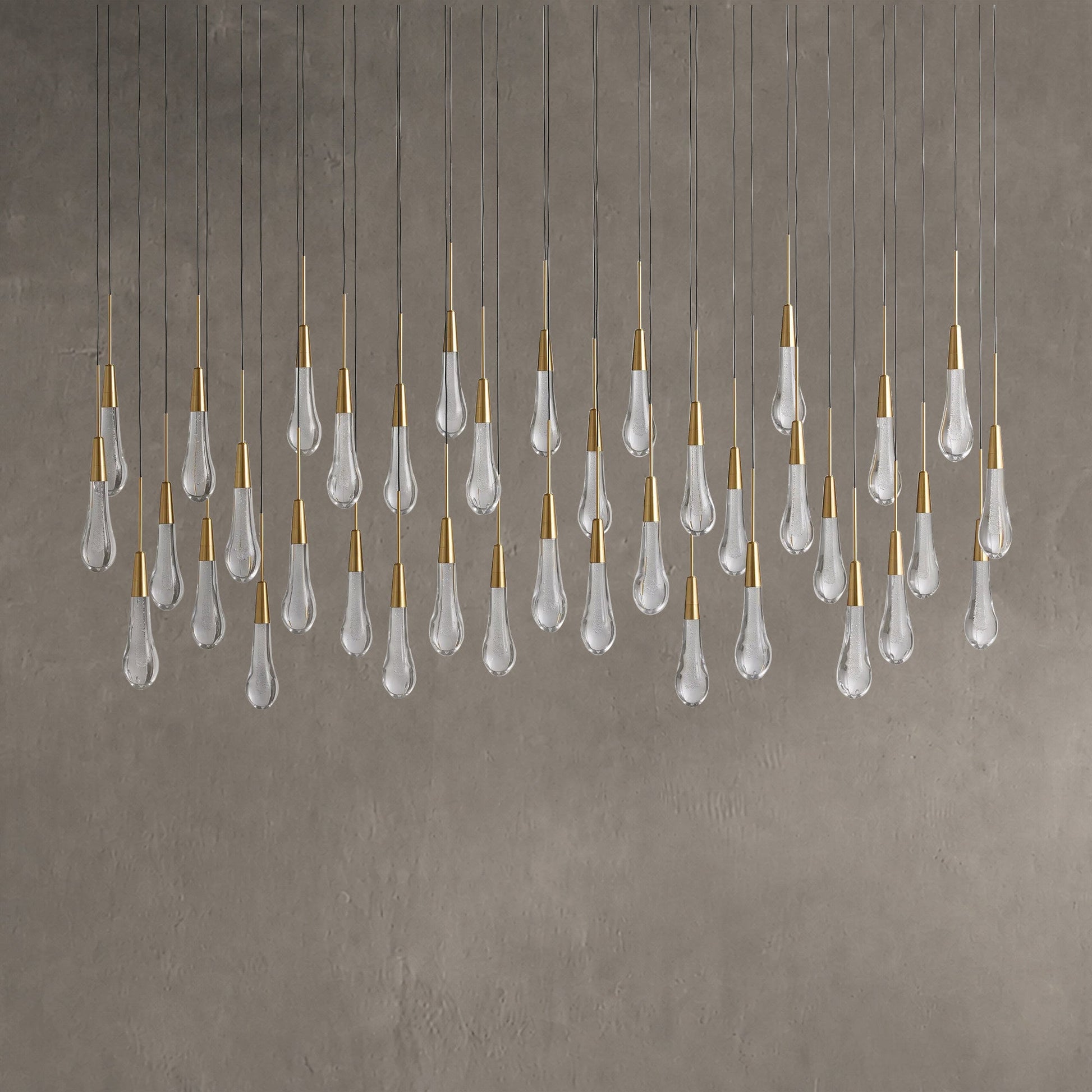 Soltaire Linear Chandelier 37" 50" 60" 70" 87" 120" | Lamer Lighting (17)