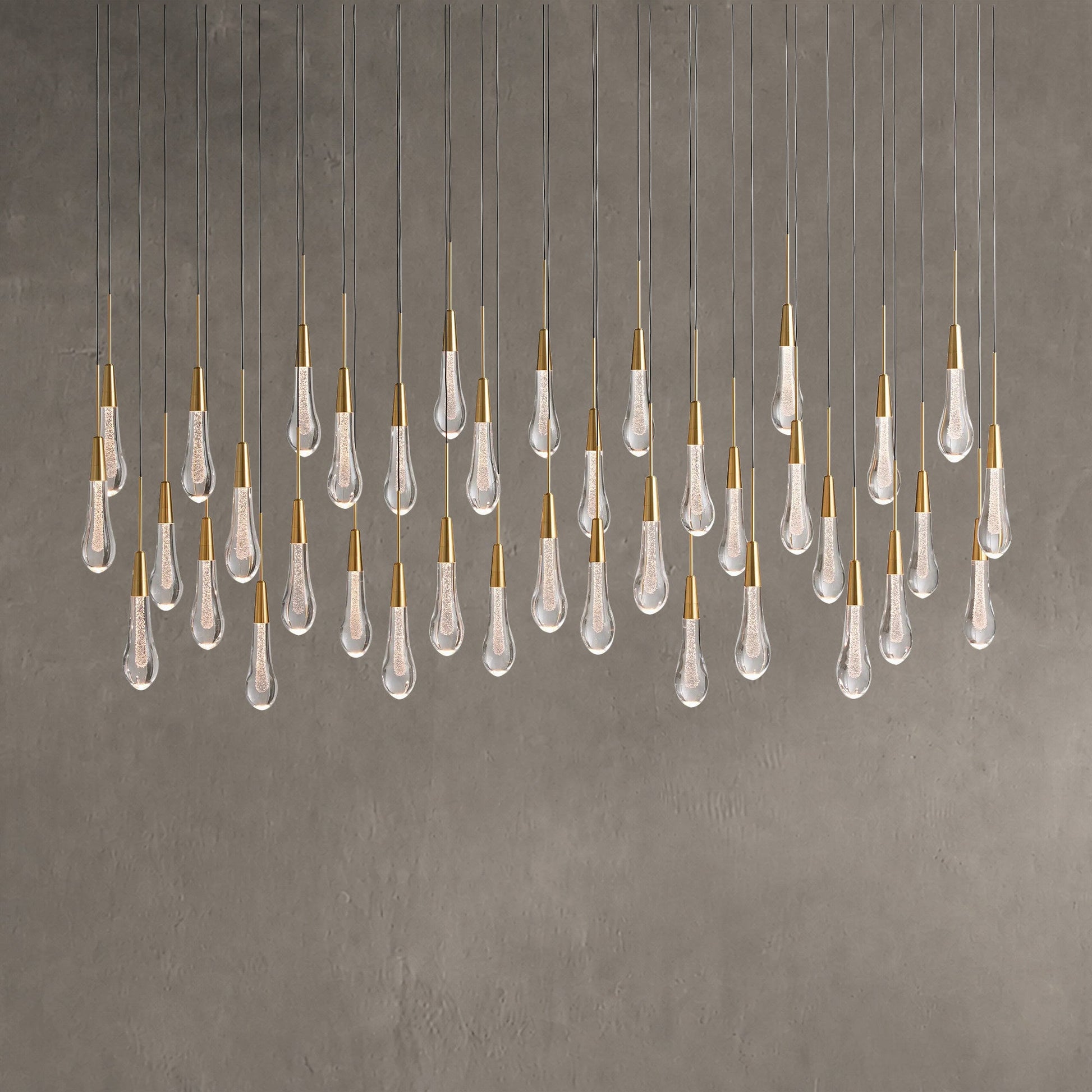 Soltaire Linear Chandelier 37" 50" 60" 70" 87" 120" | Lamer Lighting (12)