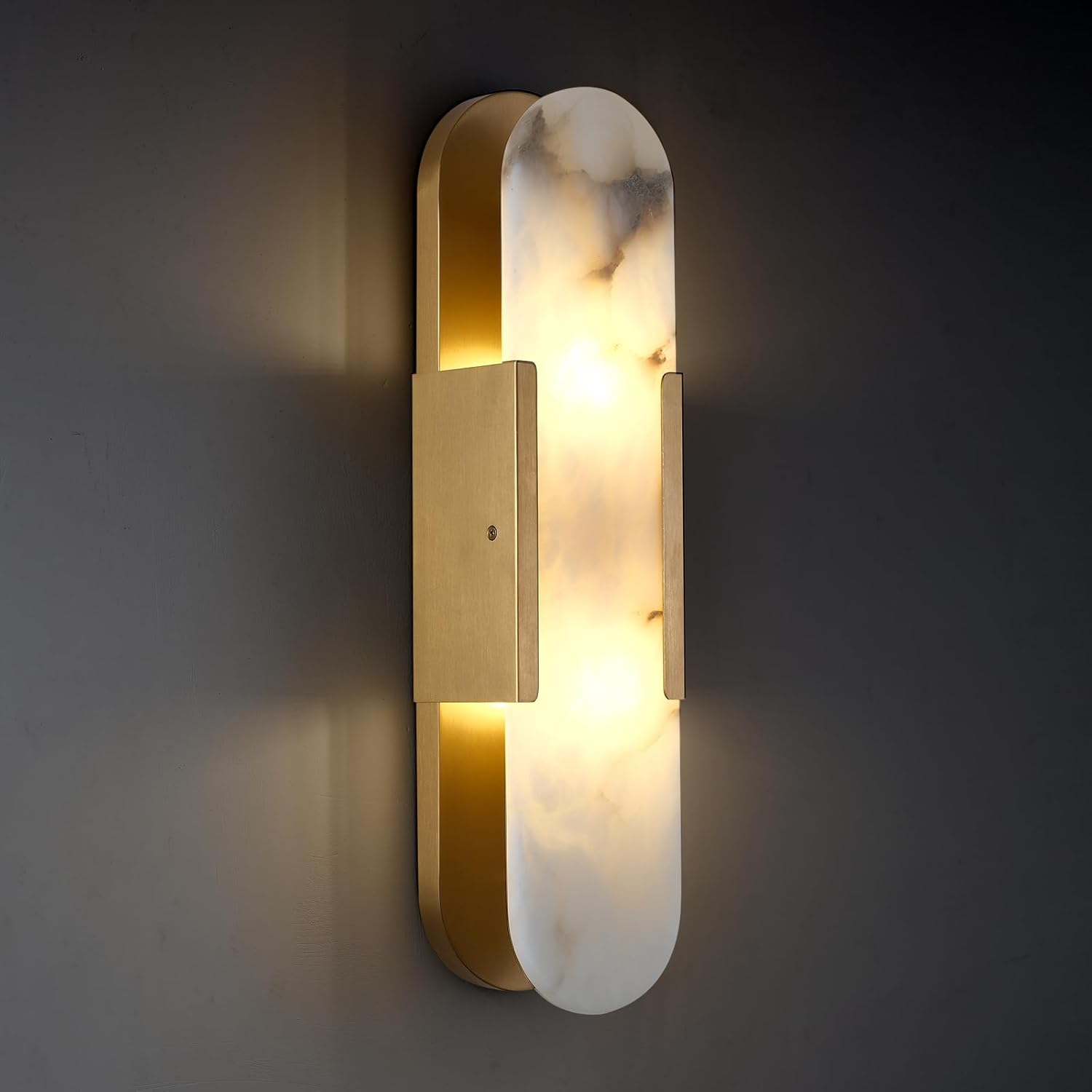 Trinidad Alabaster Wall Sconces 14" 20"