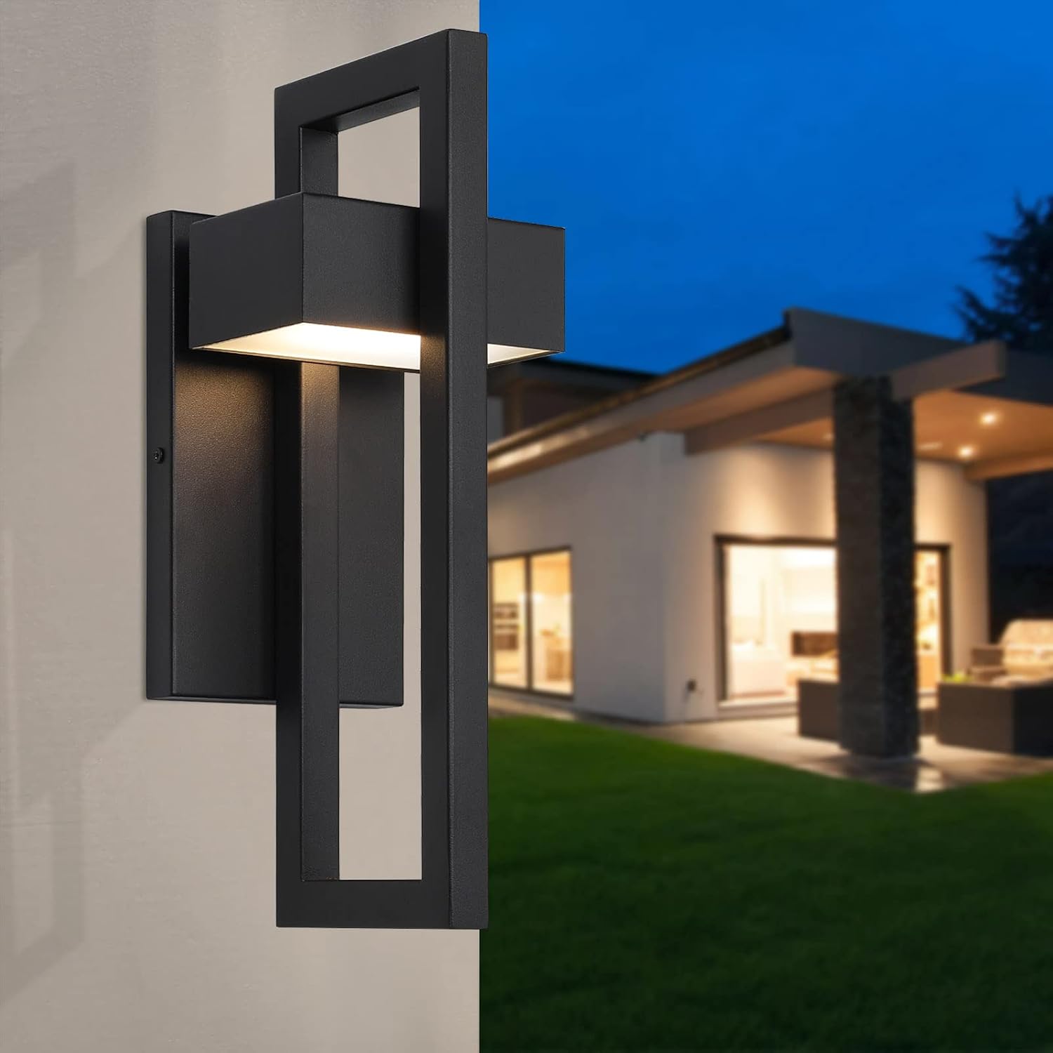 $800+ Purchase Gift | Contemporary Outdoor Wall Sconce 13.6 Inch