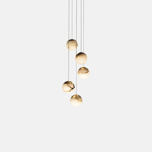 Calli Alabaster Chandelier 5 Lights