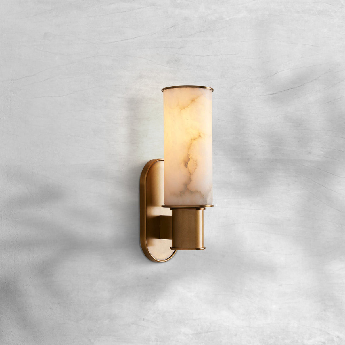 Harlin Alabaster Modern Wall Sconce