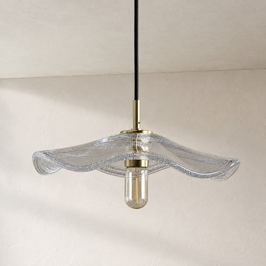 Organic Flare Wavy Pendant Light