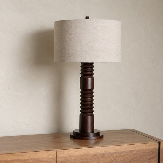 Kienna Carved Base Table Lamp