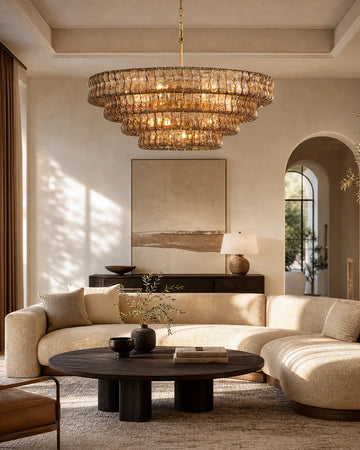 Ghiaccio Round Chandelier 24"36"48"60"