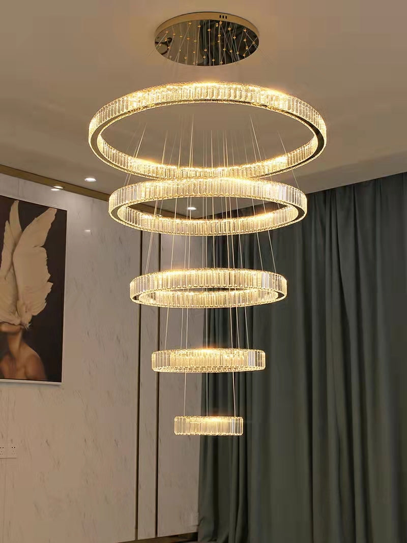 Lamer Lighting Radiant Aura Round LED Chandelier - Background Shot