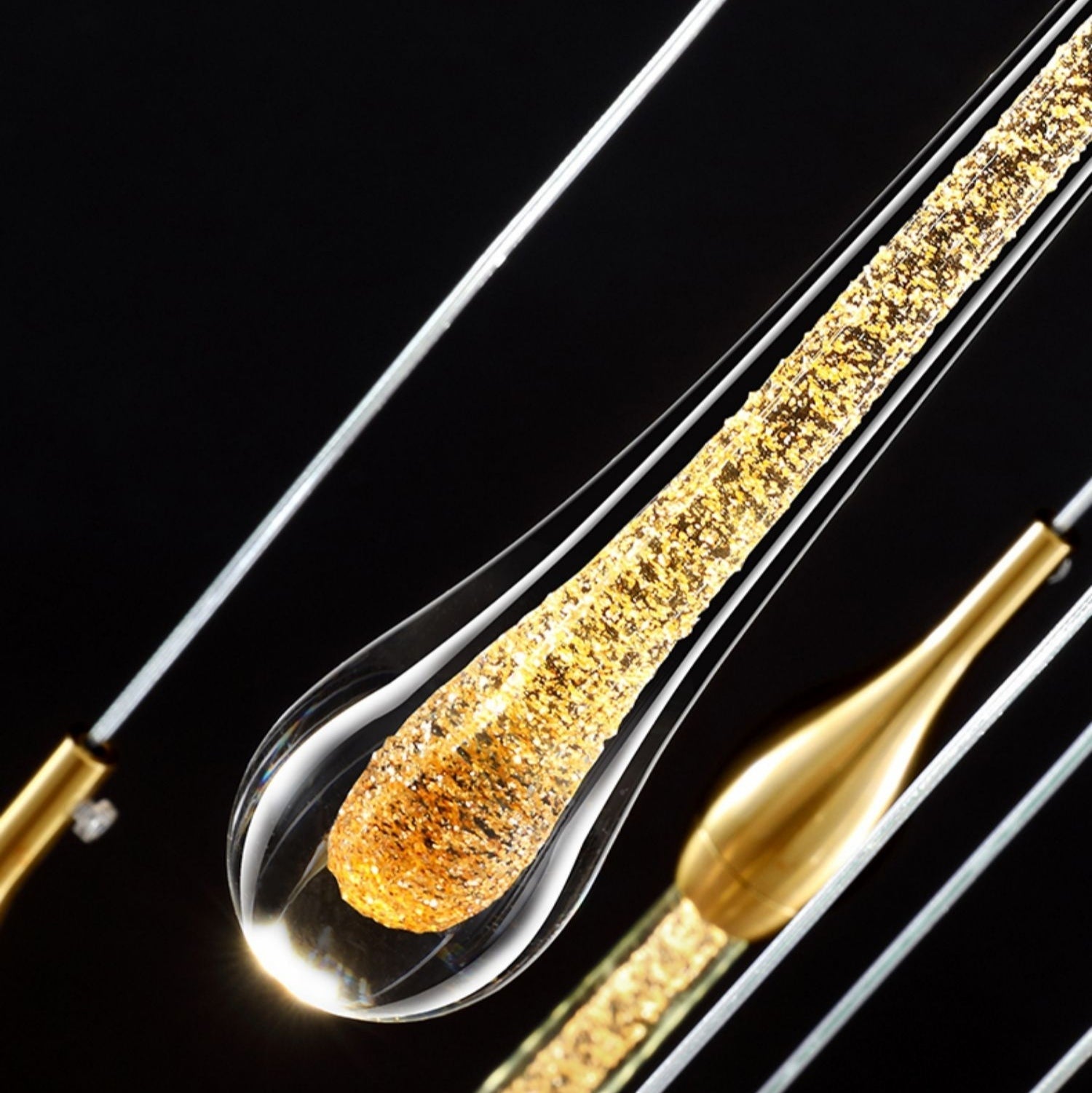 Lamer Lighting Grand Cascade Glass Drop Chandelier - Background Shot