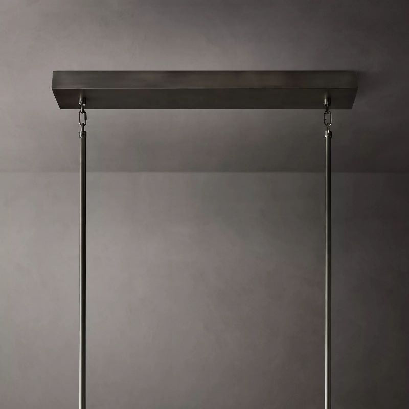 Aka Wine-glass Rectangular Chandelier 54" - lamerlighting