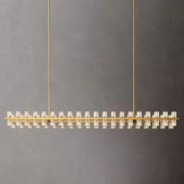Aka Wine-glass Rectangular Chandelier 72" - lamerlighting