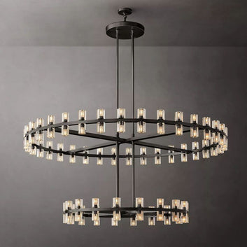 Aka Wine-glass Round 2-Tier Chandelier 60