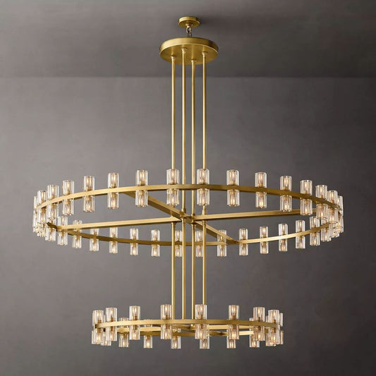 Aka Wine-glass Round 2-Tier Chandelier 60