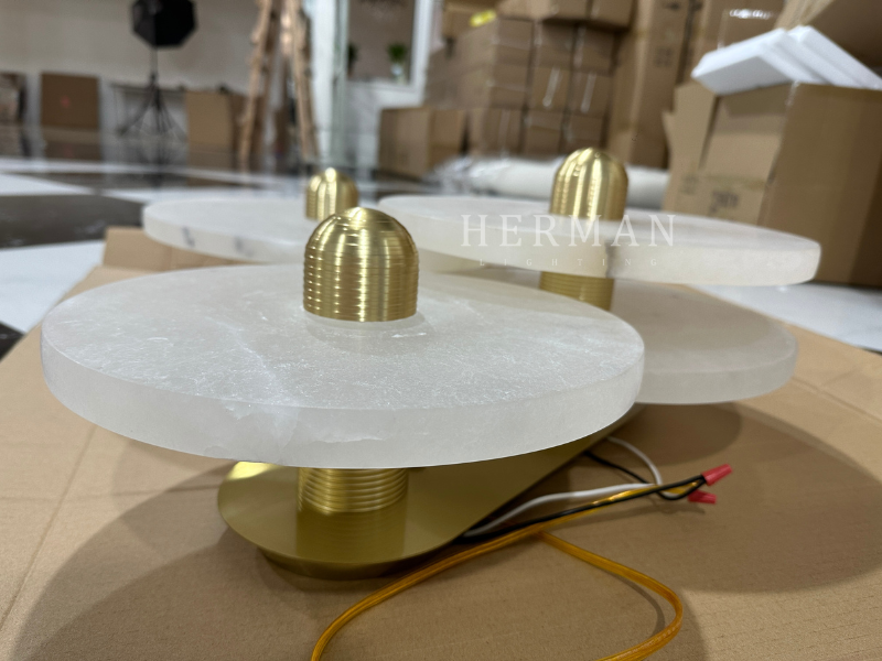 Median Alabaster Flush mount - 3 Surface