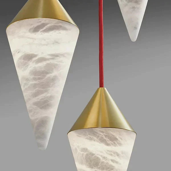 Lamer Lighting Alabaster Cone Pendant Light - Background Shot