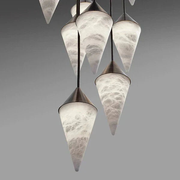 Lamer Lighting Alabaster Cone Pendant Light - Background Shot