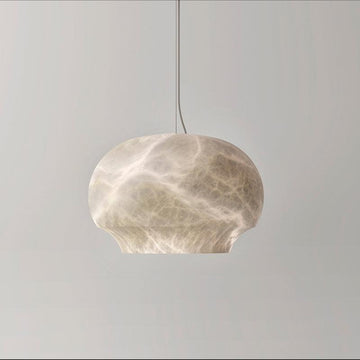Lamer Lighting Alabaster Dome Pendant - Background Shot