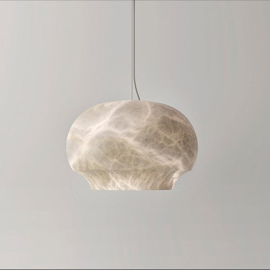Lamer Lighting Alabaster Dome Pendant - Background Shot