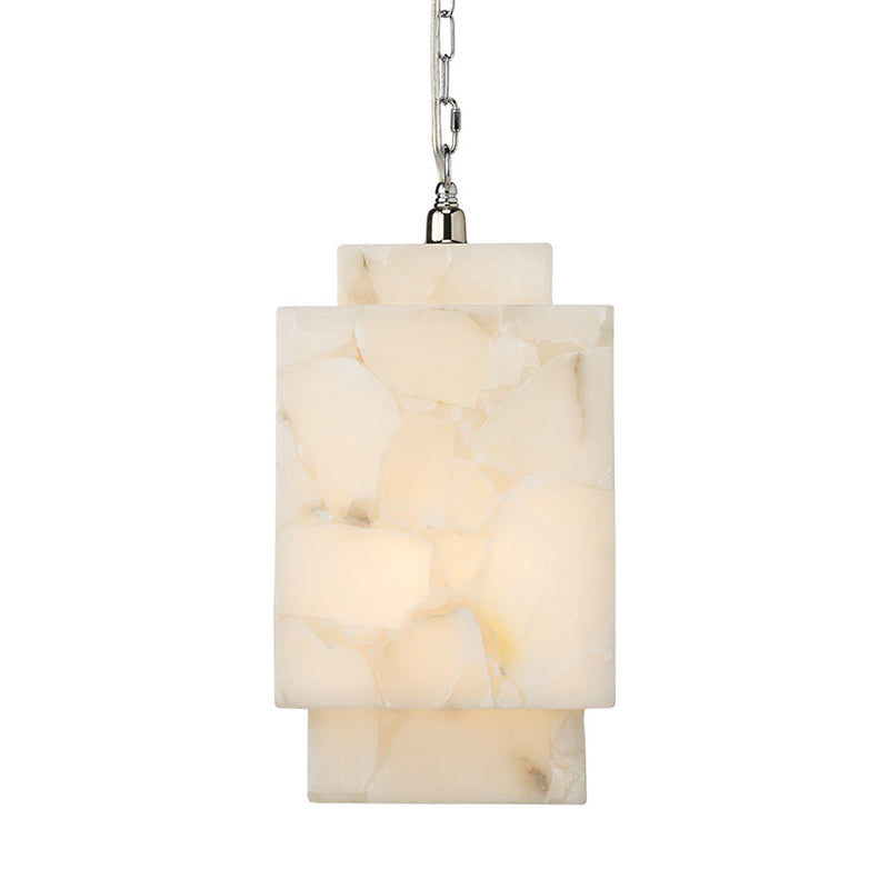 Lamer Lighting Alabaster Cube Pendant Lamp - Background Shot