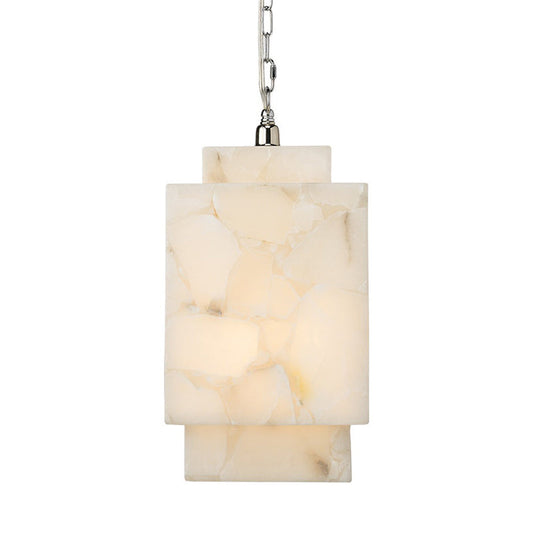 Lamer Lighting Alabaster Cube Pendant Lamp - Background Shot