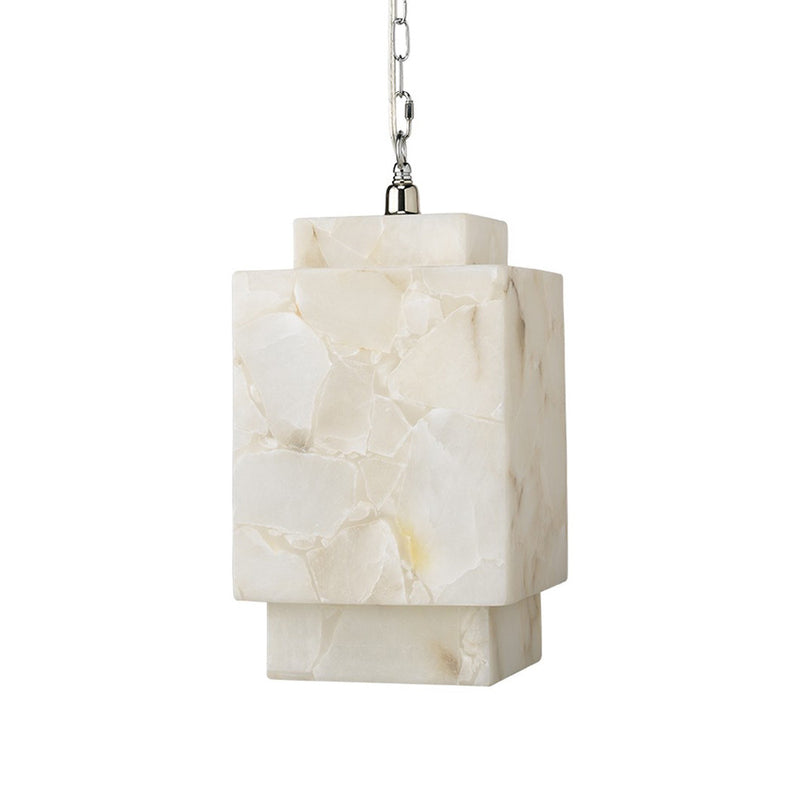 Lamer Lighting Alabaster Cube Pendant Lamp - Background Shot