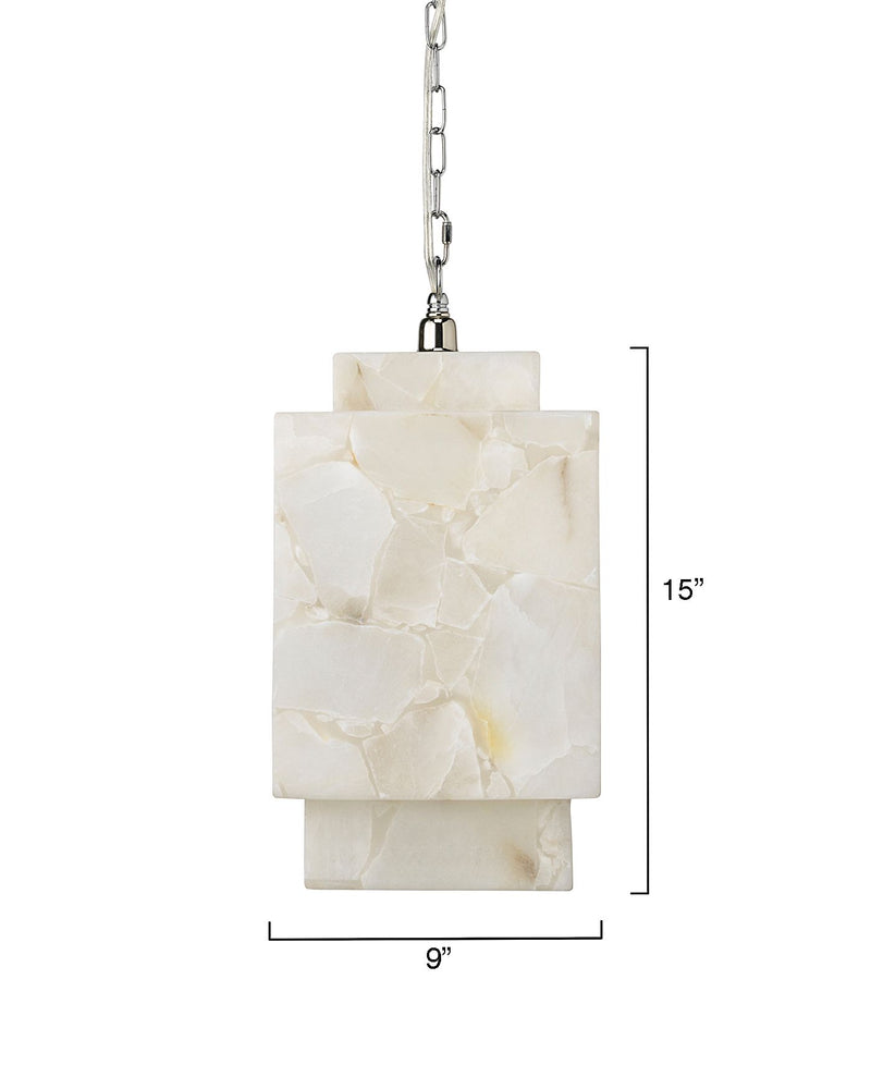 Lamer Lighting Alabaster Cube Pendant Lamp - Background Shot