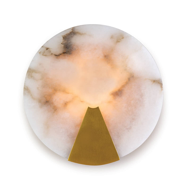 Lamer Lighting Veridian Alabaster Wall Sconce - luxury American wine room