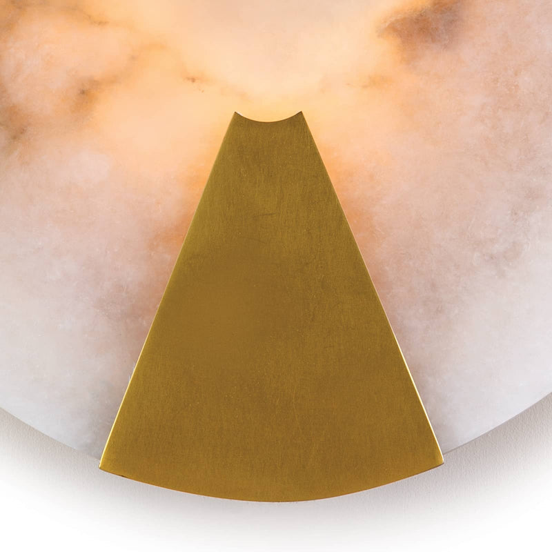 Lamer Lighting Veridian Alabaster Wall Sconce - Background Shot