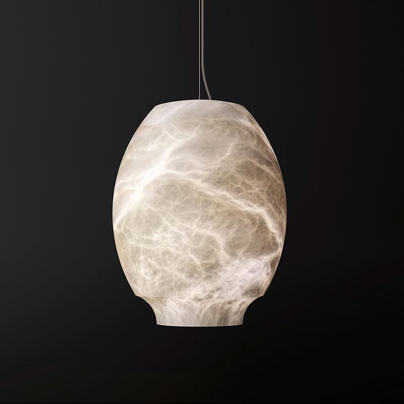 Lamer Lighting Alabaster Orb Lantern Pendant - Background Shot