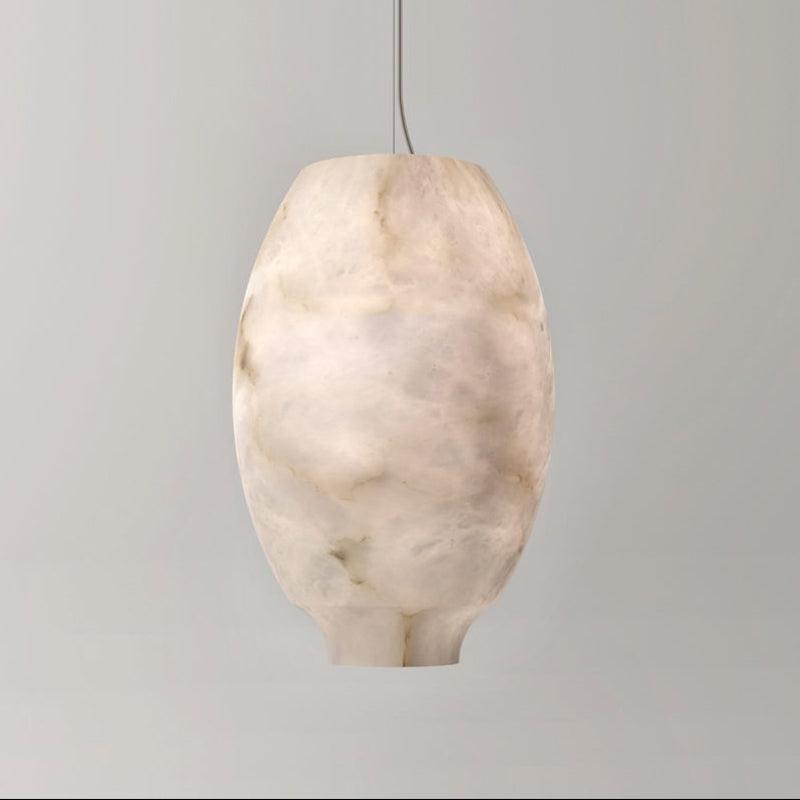 Lamer Lighting Alabaster Orb Lantern Pendant - elegant American entryway with 10-foot ceiling