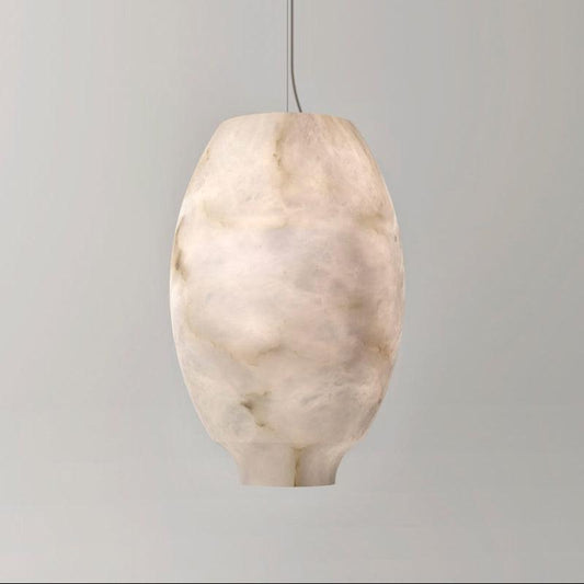 Lamer Lighting Alabaster Orb Lantern Pendant - luxurious American dining room