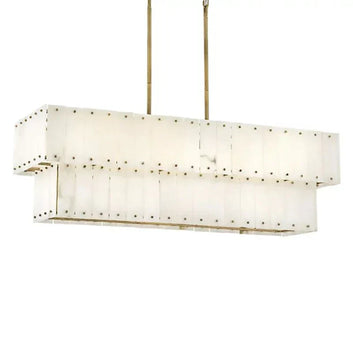Alabaster Rancho 2-Tier Linear Chandelier