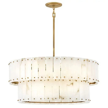 Alabaster Rancho 2-Tier Round Chandelier (34.25