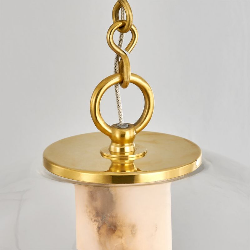 Lamer Lighting Alabaster Aura Globe Pendant - Background Shot