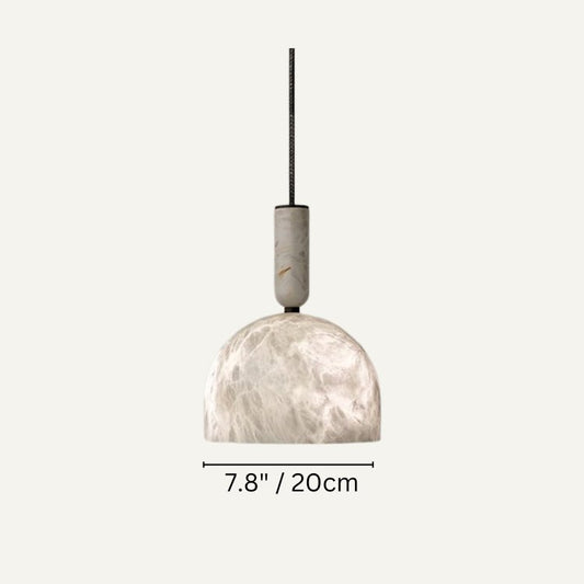 Lamer Lighting Alabaster Orb Modern Pendant Light - high-end American kitchen