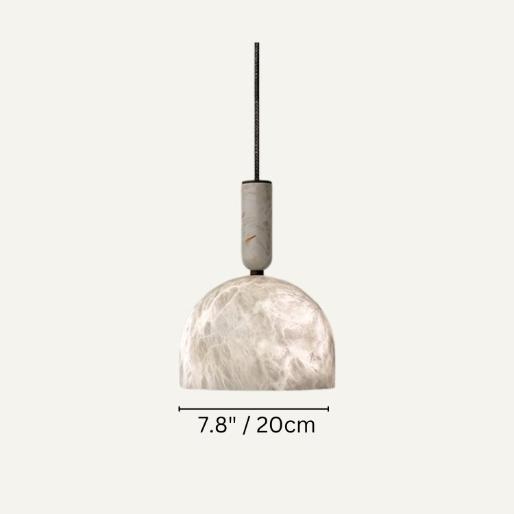 Lamer Lighting Alabaster Orb Modern Pendant Light - modern American kitchen