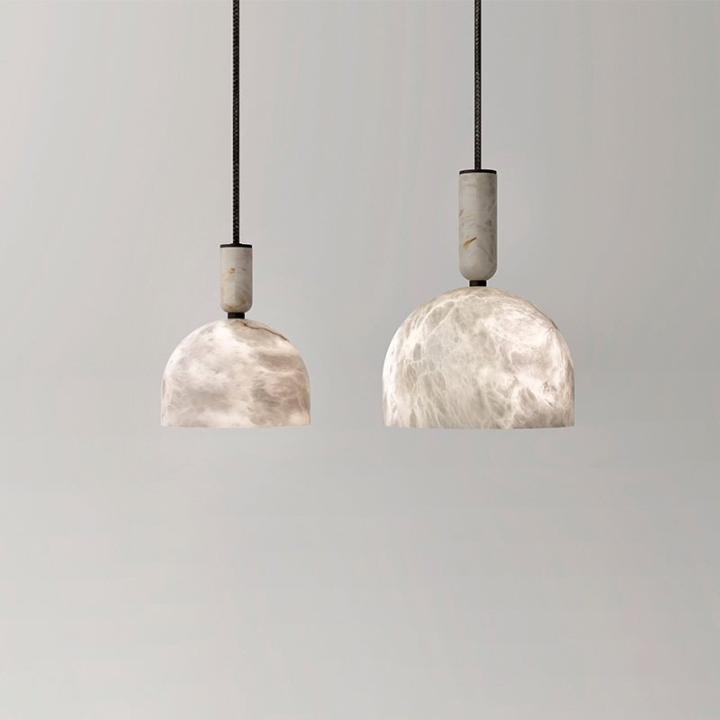 Lamer Lighting Alabaster Orb Modern Pendant Light - Background Shot