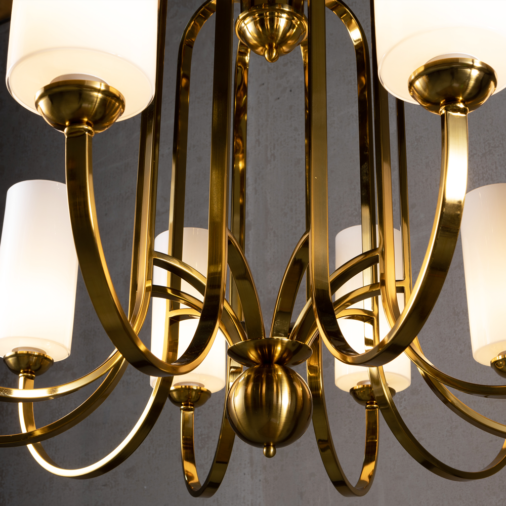 Lamer Lighting Regal Radiance 10-Light Chandelier - Background Shot